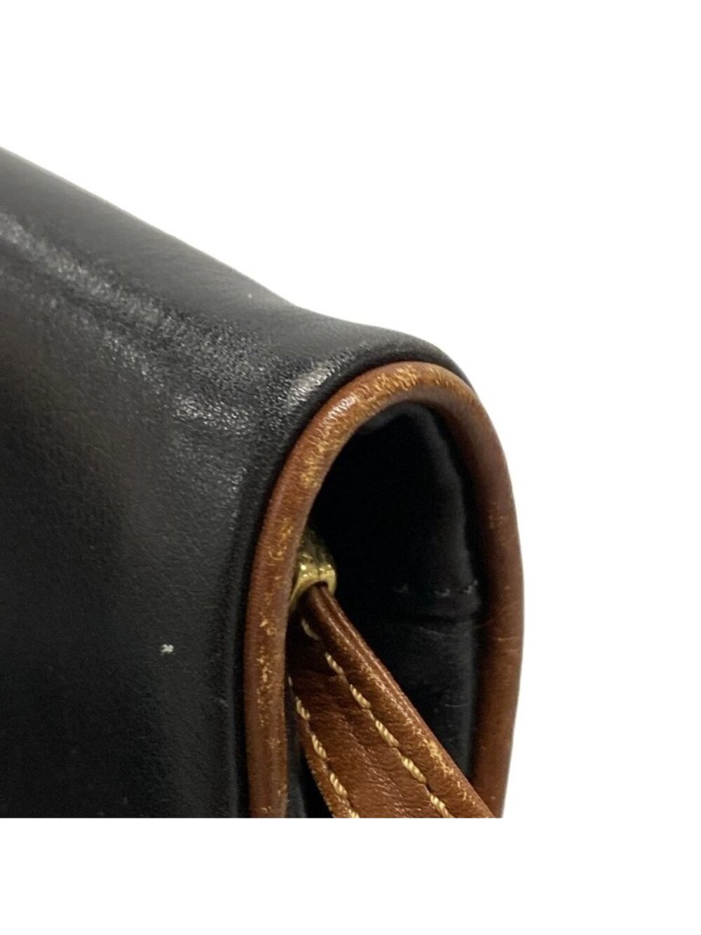 Celine Shoulder Bag Black Dark Brown Leather - Picture 10 of 10